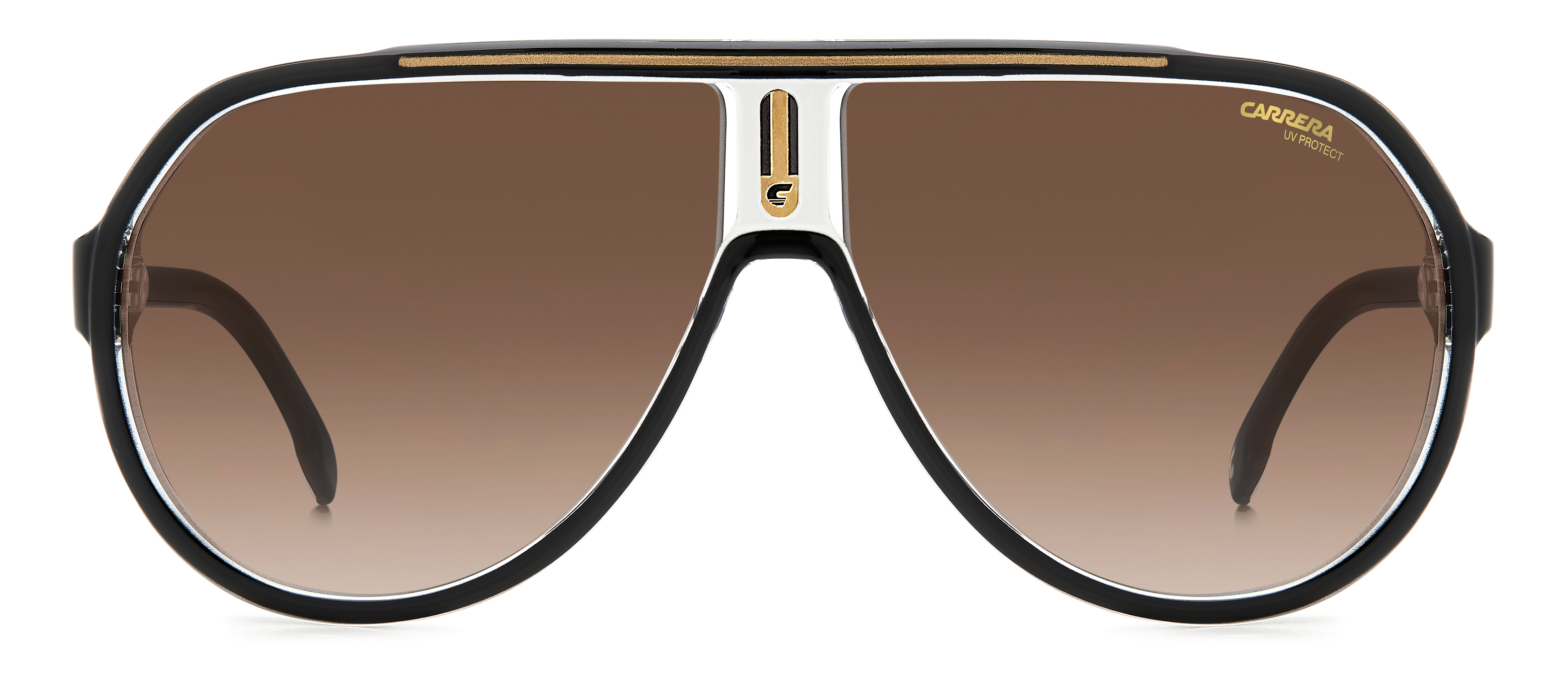 CARRERA-1057/S 2M2*HA BLACK GOLD(BROWN SHADED 64*11, Negro/Dorado, hi-res image number 1